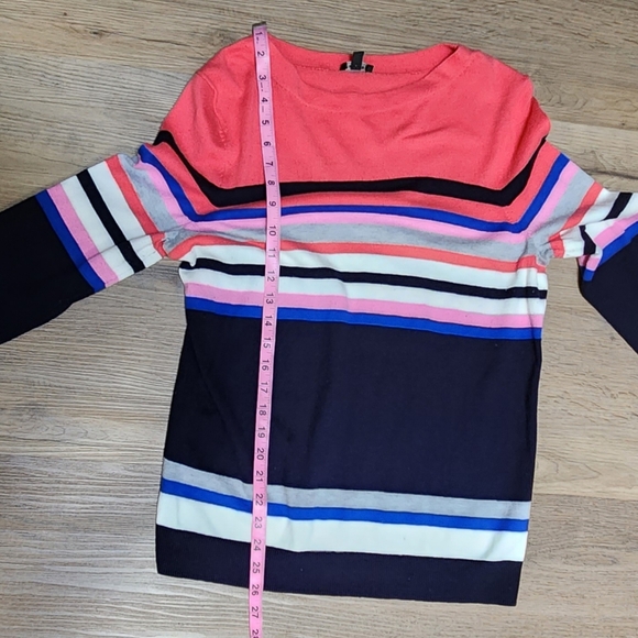 Talbots Beautiful and Soft Multicolor Striped Sweater sz L. BIN E - Picture 7 of 8